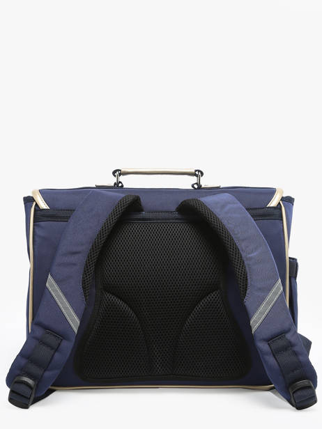 Boekentas 2 Compartimenten Caramel et cie Blauw boheme FI ander zicht 4