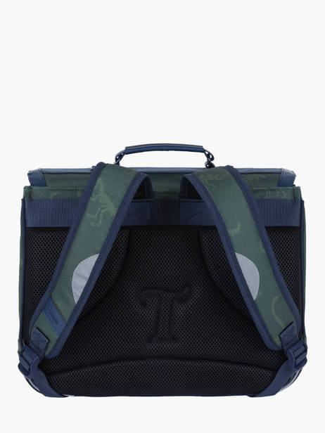 Boekentas 2 Compartimenten Tann's Groen les fantaisies g 38277 ander zicht 4