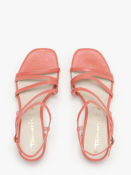 Sandalen Met Hak Uit Leder Tamaris Oranje women 42 ander zicht 4