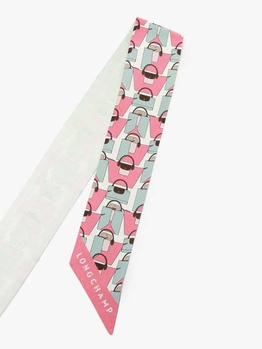 Longchamp Soie unie Foulard Blauw