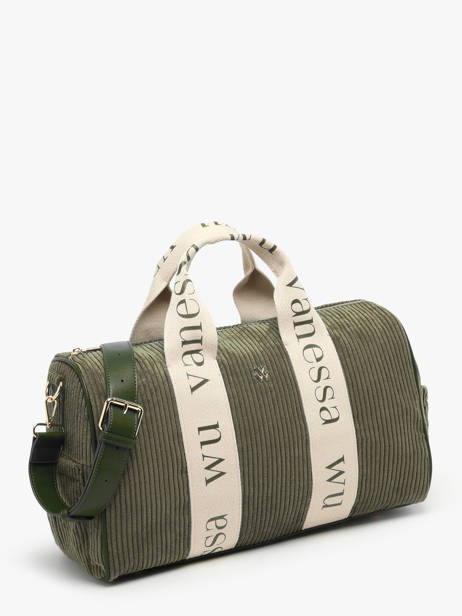 Schoudertas A4 Formaat Velours Vanessa wu Groen velours MA0085 ander zicht 1