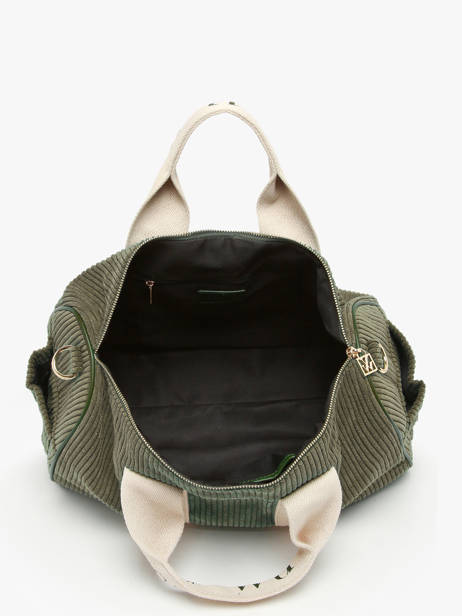 Schoudertas A4 Formaat Velours Vanessa wu Groen velours MA0085 ander zicht 2