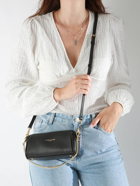 Cross Body Tas Milano Ana Leder Lancaster Zwart milano ana 100 ander zicht 1