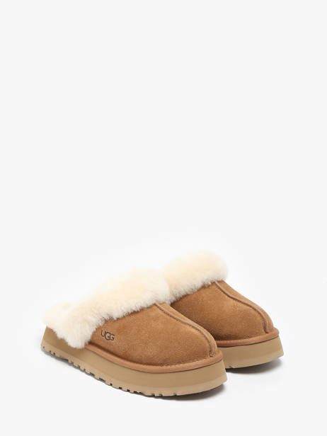 Pantoffels Disquette Met Platformzool Uit Leder Ugg Bruin women 1122550 ander zicht 2