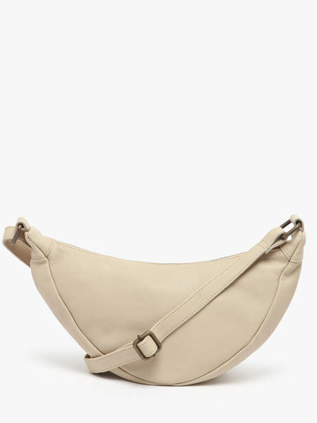 Cross Body Tas Cow Leder Basilic pepper Beige cow BCOW73 ander zicht 4