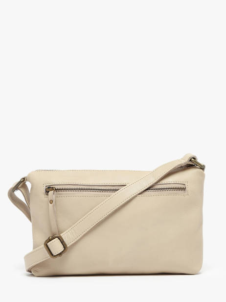 Cross Body Tas Cow Leder Basilic pepper Beige cow BCOW68 ander zicht 4