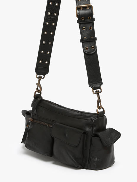 Cross Body Tas Cargo Leder Basilic pepper Zwart cargo BCAR01 ander zicht 2