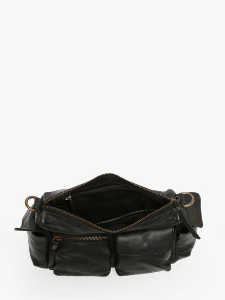 Cross Body Tas Cargo Leder Basilic pepper Zwart cargo BCAR01 ander zicht 3