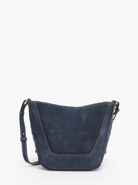 Kleine Bucket Bag Lou Leder En Suède Vanessa bruno Blauw lou 39V40905