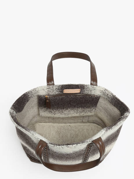 Schoudertas L Cabas Wol Vanessa bruno Grijs cabas 43140315 ander zicht 3