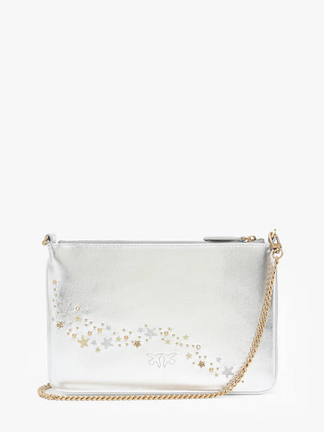 Cross Body Tas Love Bag Icon Leder Pinko Zilver love bag icon A1YW ander zicht 4