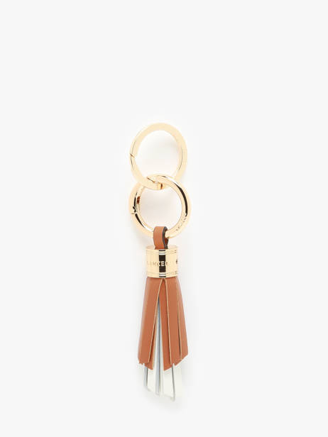 Sleutelhanger Leder Lancel Bruin charms A13093