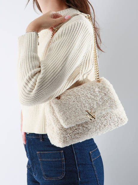 Cross Body Tas Winter Vanessa wu Beige winter MA0116 ander zicht 1