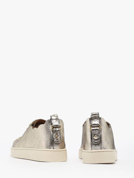 Sneakers Julie Uit Leder Maison toufet Goud women O22231AT ander zicht 3