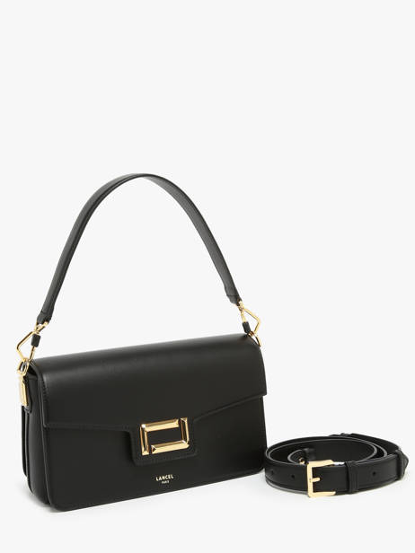 Schoudertas Angele Leder Lancel Zwart angele A13149 ander zicht 2