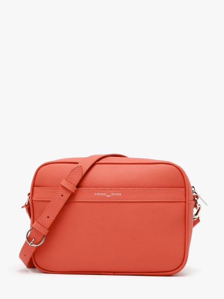 Cross Body Tas Camera Bag Leder Nathan baume Oranje nathan 2 ander zicht 4
