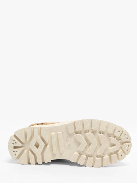 Enkellaarsjes Pallashock Zip Uit Leder Palladium Bruin women 74353252 ander zicht 5