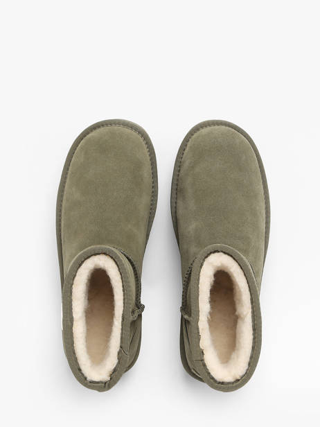 Enkellaarsjes Platform Spike Colors of california Groen women CYWPLA10 ander zicht 4