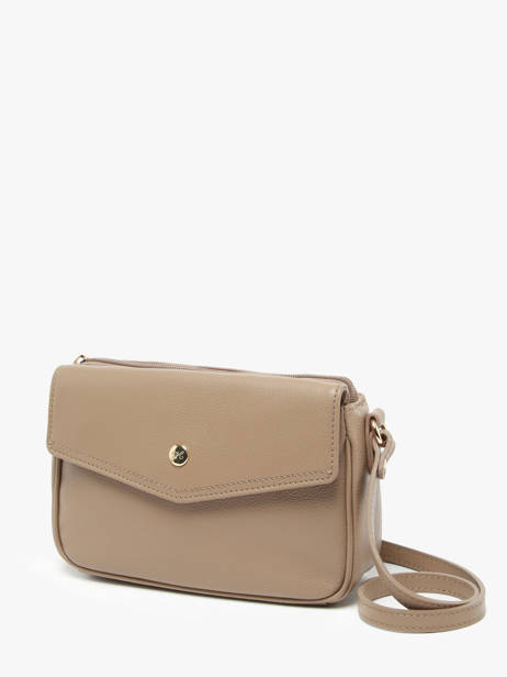 Cross Body Tas Luna Leder Hexagona Bruin luna 6820083 ander zicht 2