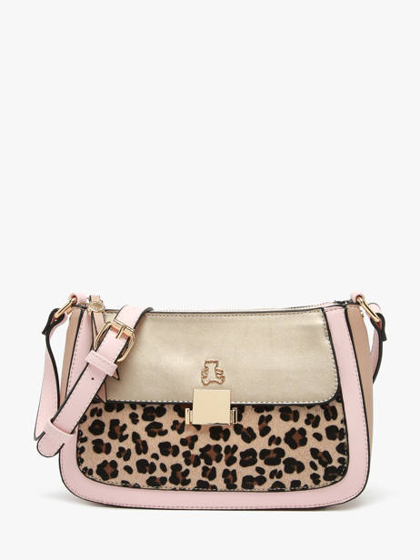 Cross Body Tas Leopard Lulu castagnette Roze leopard TWIGGY