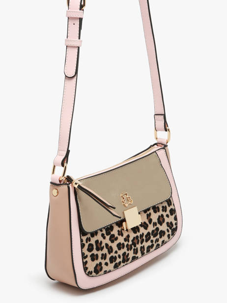 Cross Body Tas Leopard Lulu castagnette Roze leopard TWIGGY ander zicht 2
