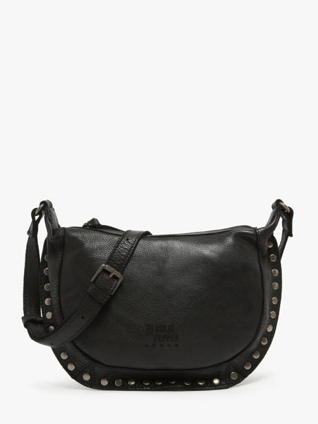 Cross Body Tas Barcelone Leder Basilic pepper Zwart barcelone BBAC05