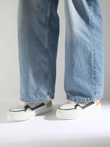 Sneakers Uit Leder Tommy hilfiger Wit women 8381YBL ander zicht 1