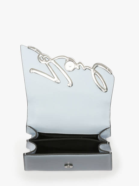 Cross Body Tas K Signature Leder Karl lagerfeld Blauw k signature A1W30038 ander zicht 2