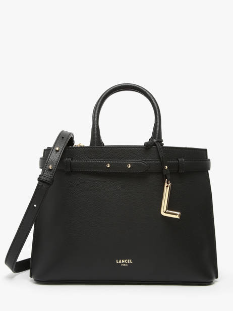 Handtas Faubourg Leder Lancel Zwart faubourg A13528