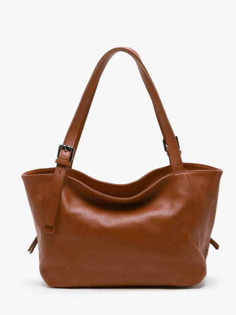 Schoudertas Caviar Leder Milano Oranje caviar CA24065 ander zicht 4