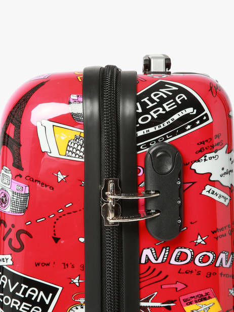 Handbagage Snowball Rood travel 86820 ander zicht 1