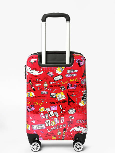 Handbagage Snowball Rood travel 86820 ander zicht 3