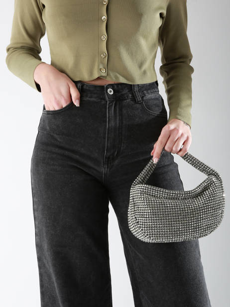 Avondtas Miniprix Zilver strass GL37003 ander zicht 1