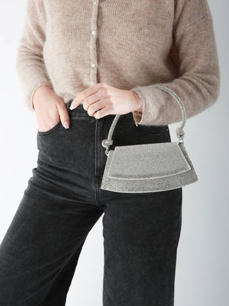 Avondtas Miniprix Zilver strass ZY92007 ander zicht 1