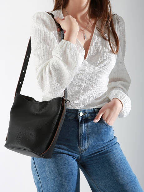 Schoudertas Rugzak S Cavalier Leder Etrier Zwart cavalier ECLR126S ander zicht 1