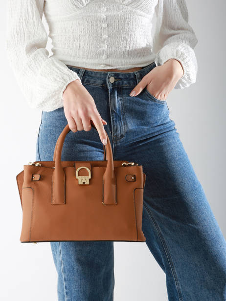 Handtas S Equestre Leder Etrier Bruin equestre EEQT142S ander zicht 1