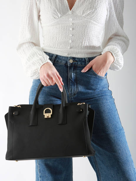 Handtas M Equestre Leder Etrier Zwart equestre EEQT142M ander zicht 1