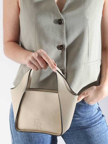 Cross Body Tas S Foudre Leder Etrier Beige foudre EFOD107S ander zicht 1