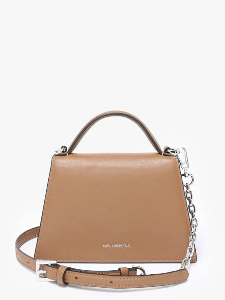 Cross Body Tas K Signature Leder Karl lagerfeld Bruin k signature A1W30038 ander zicht 4