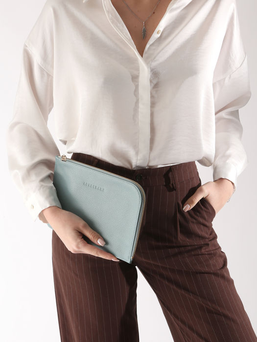 Longchamp Le foulonné Clutch Blauw