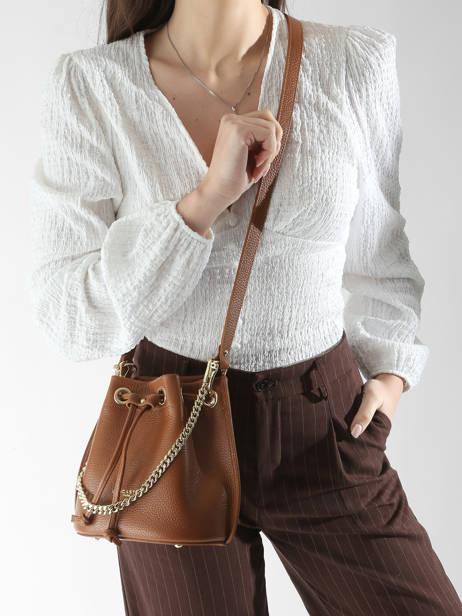 Bucket Bag Alba Double Leder Lancaster Bruin alba double 80 ander zicht 1