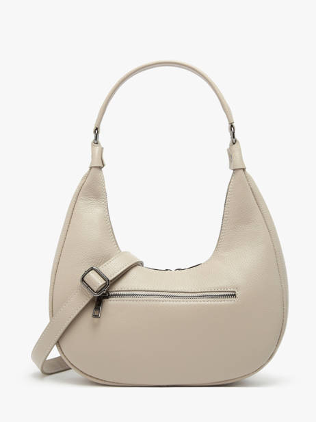 Schoudertas Caviar Leder Milano Beige caviar CA24121 ander zicht 4