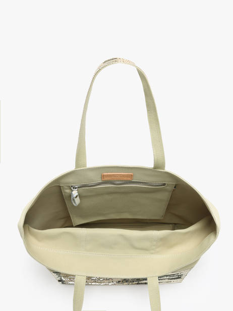 Handtas L Le Cabas Pailletten Vanessa bruno Groen cabas 1V40315 ander zicht 3
