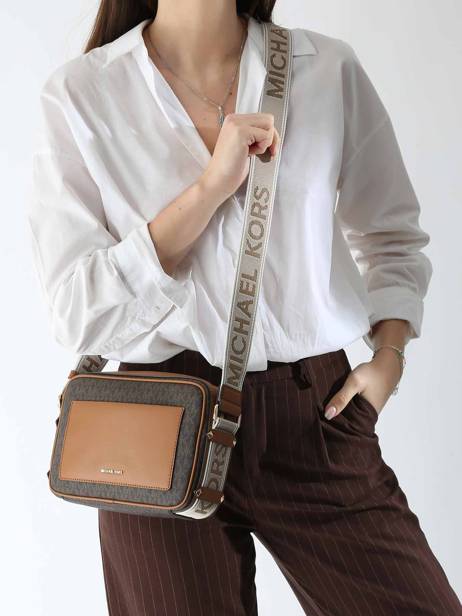 Cross Body Tas Maeve Michael kors Bruin maeve R5G5VC9B ander zicht 1