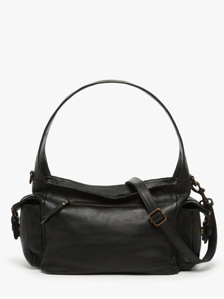 Schoudertas Cargo Leder Basilic pepper Zwart cargo BCAR05 ander zicht 4