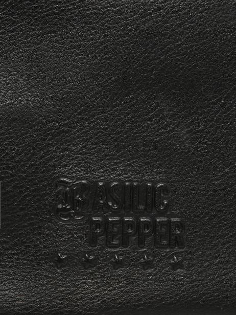 Schoudertas Cargo Leder Basilic pepper Zwart cargo BCAR05 ander zicht 5