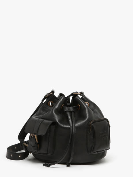 Cross Body Tas Cargo Leder Basilic pepper Zwart cargo BCAR06