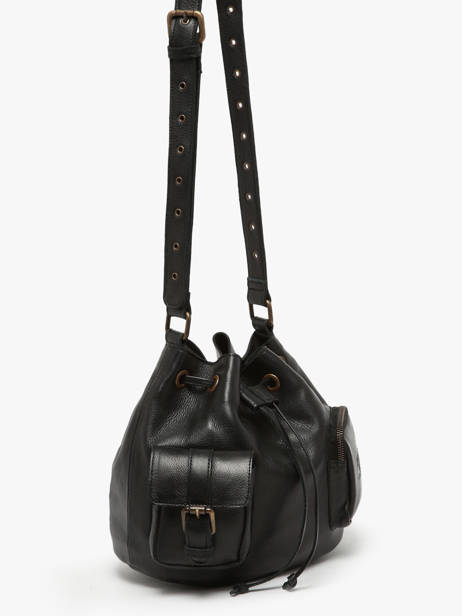 Cross Body Tas Cargo Leder Basilic pepper Zwart cargo BCAR06 ander zicht 2