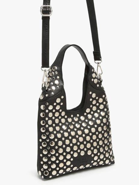 Cross Body Tas Memphis Leder Basilic pepper Zwart memphis BMEM2S ander zicht 2