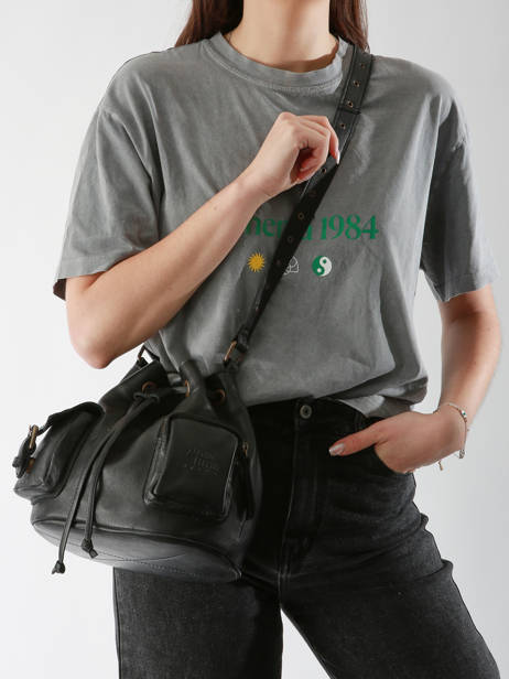 Cross Body Tas Cargo Leder Basilic pepper Zwart cargo BCAR06 ander zicht 1